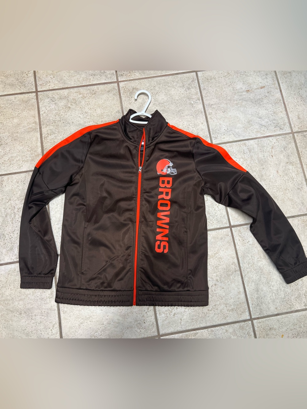 NFL Browns Black & Orange Track Jacket